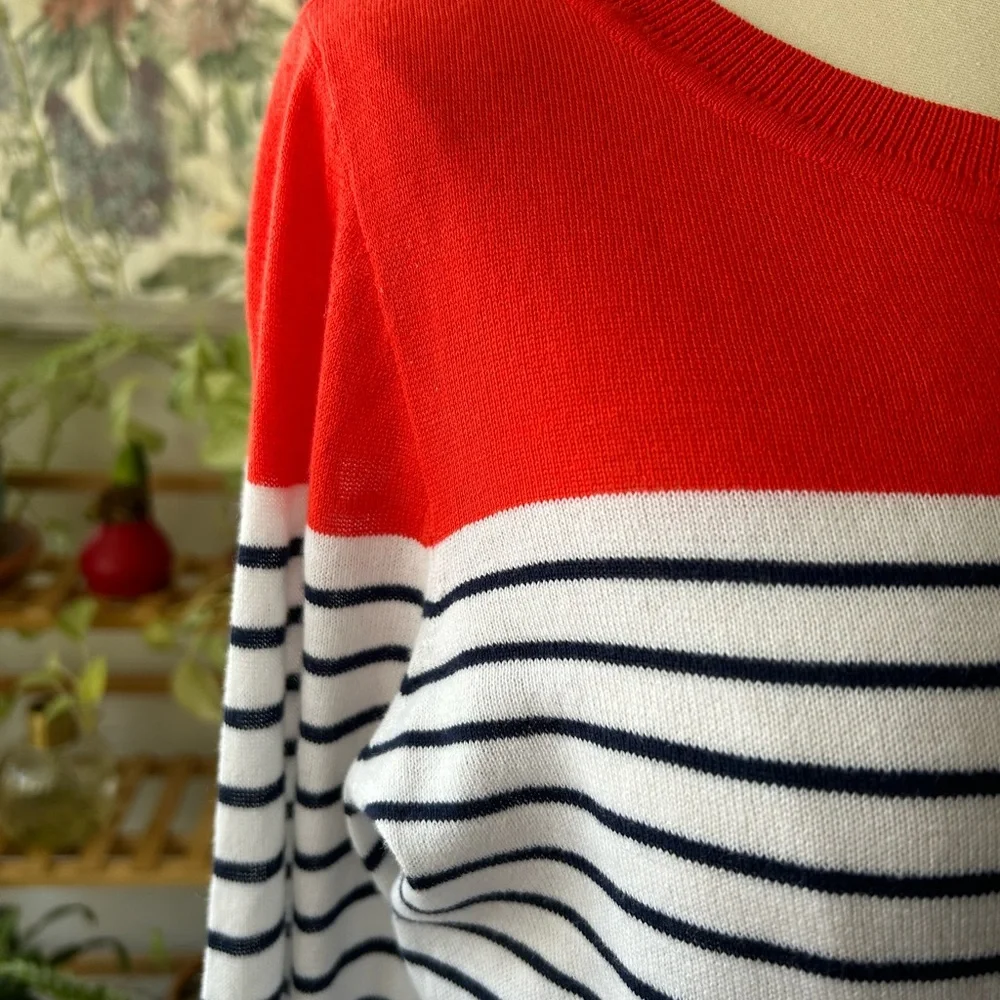 Náutica 100% cotton-knit long sleeves cuff closing 4 buttons light and casual - Picture 3 of 9